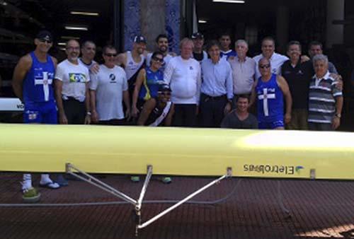 David Wootton, conheceu na manhã deste domingo (28.10) o estádio de remo da lagoa Rodrigo de Freitas, no Rio de Janeiro / Foto: Lilian Amaral